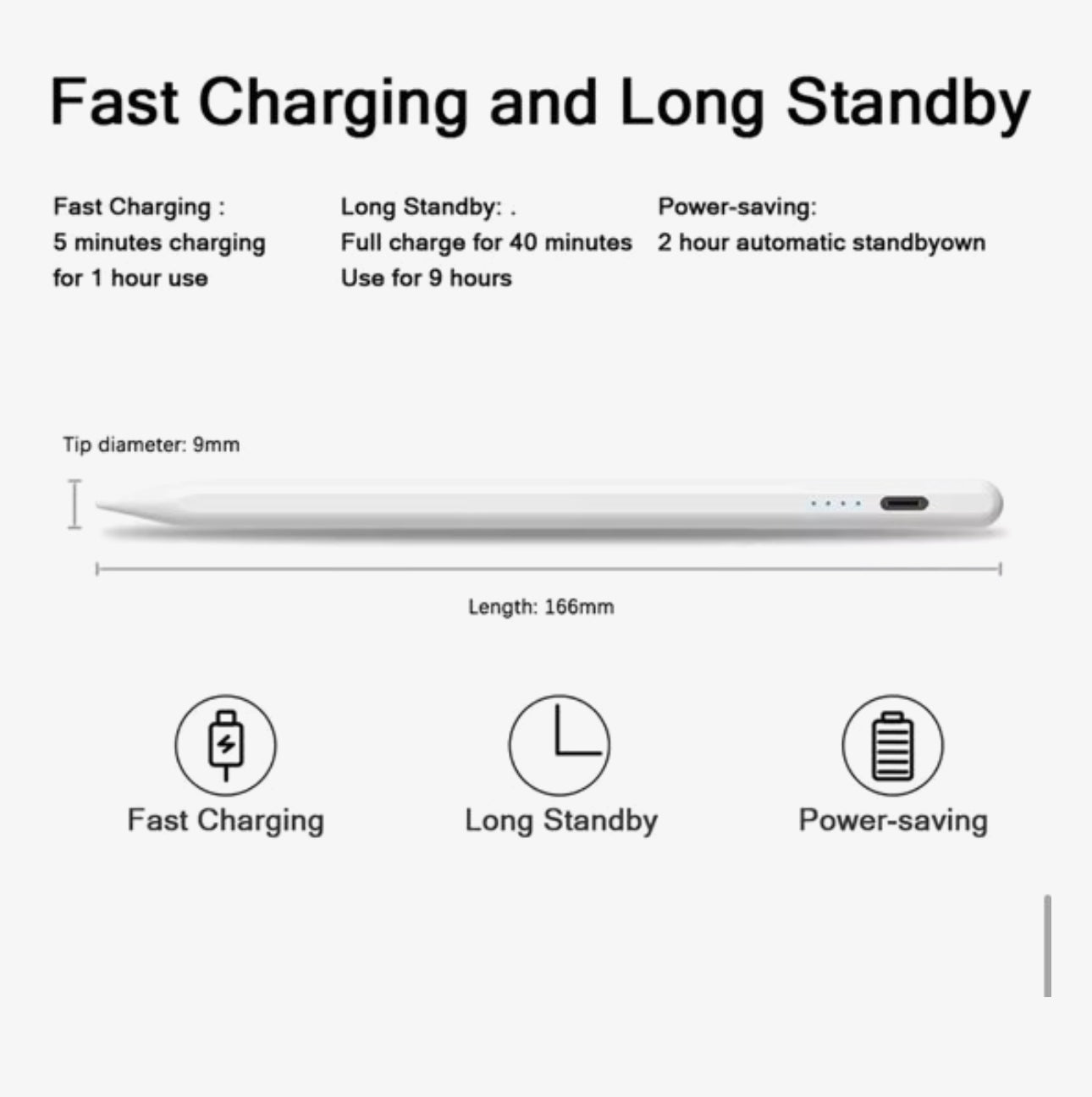 Universele Stylus Pen voor Touchscreens – Geschikt voor iOS, Android & Windows – Tablet en Smartphone