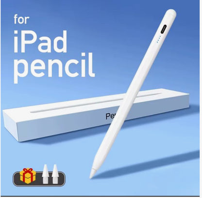 Stylus Pen voor iPad (2018–2025) met Palm Rejection en LED Batterij-indicator – Oplaadbare Touch Pen (Wit)