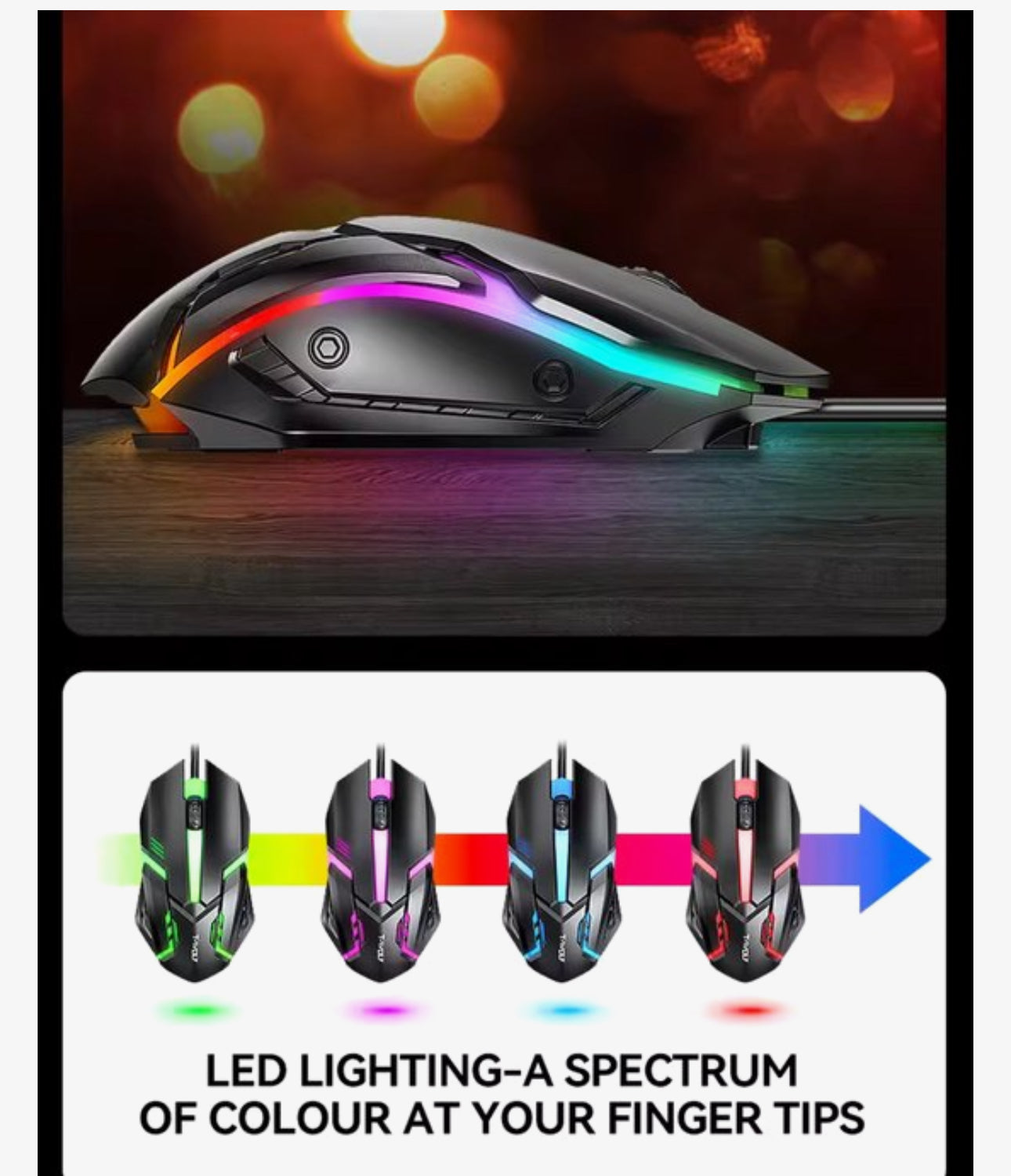 Toetsenbord, Gaming Muis, Headset & Muismat – RGB LED Verlichting – Bedrade USB - 4-in-1 Gaming Set – – 104 Toetsen – PC / Laptop Gaming Combo