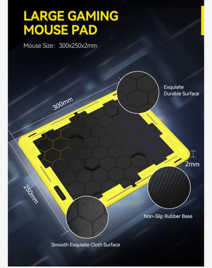 Toetsenbord, Gaming Muis, Headset & Muismat – RGB LED Verlichting – Bedrade USB - 4-in-1 Gaming Set – – 104 Toetsen – PC / Laptop Gaming Combo