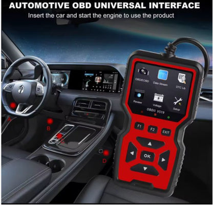 OBD2 Scanner V519 – Professionele Auto Diagnose Tool met Live Data, Foutcodes Lezen & Wissen, Accu Test – Geschikt voor Alle Auto’s vanaf 1996 (OBDII/EOBD)