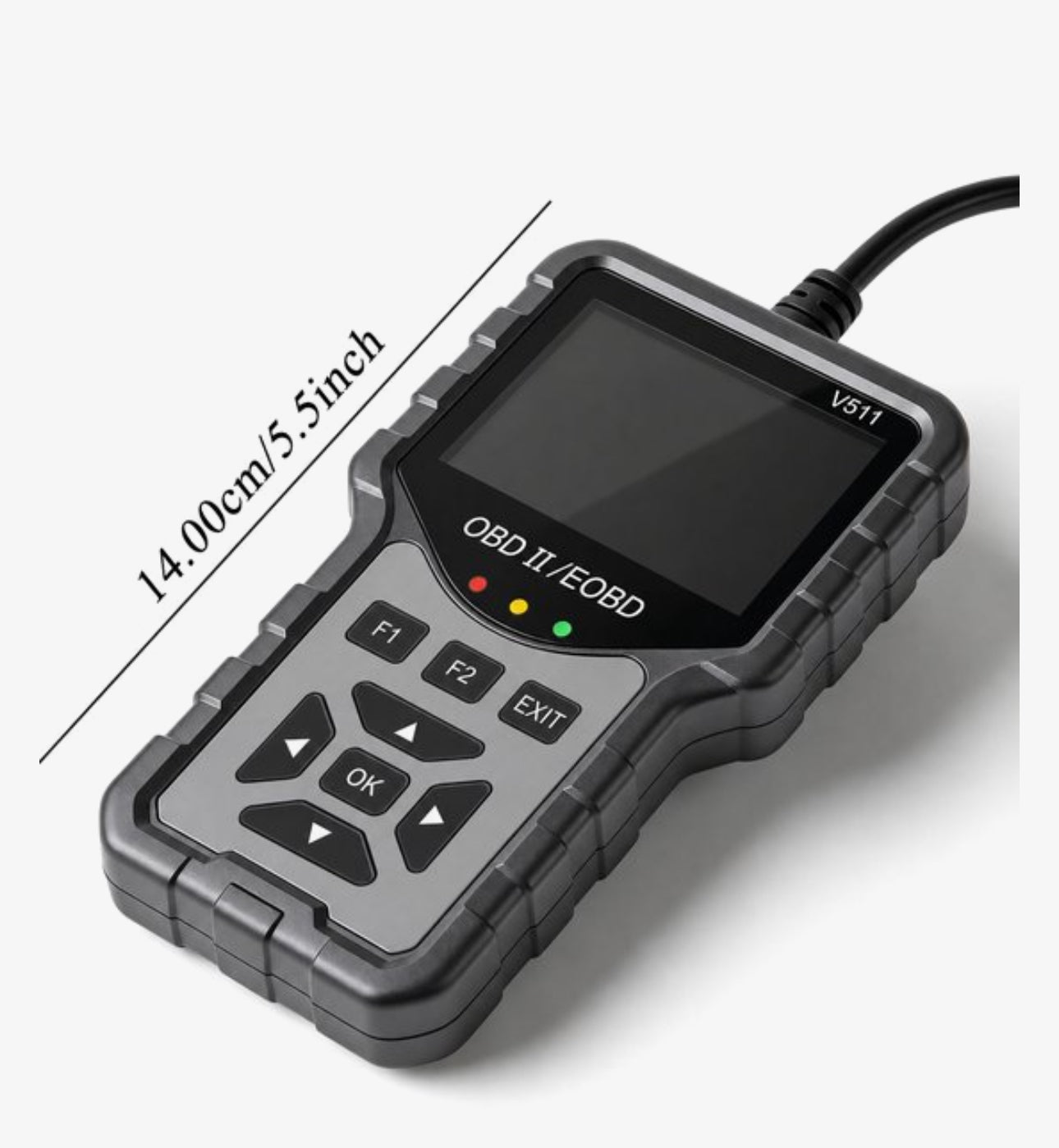 OBD2 - V511 Scanner – Auto Diagnoseapparaat – Foutcodes Lezen & Wissen – Check Engine Reset – Live Data – Smog Test (I/M Readiness) – Accuspanning Test – OBDII/EOBD